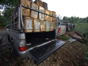 Smugglers hide workers in pickups like this one. In 2008, 54 Burmese suffocated inside a container truck, bound for Phuket from the Thai-Burma border