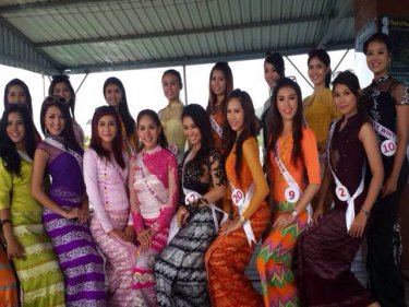 The Burmese beauties on Phuket in preparation for a pageant