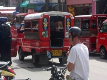 Too much traffic in Patong, where tuk-tuks take prime spots