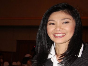 Europe-bound: Yingluck Shinawatra on a visit to Phuket in August, 2009
