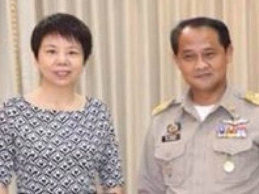 China's representative with the Phuket Governor yesterday