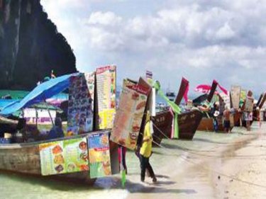 The store shore: 7-Eleven boats have been taken off the beaches in Krabi