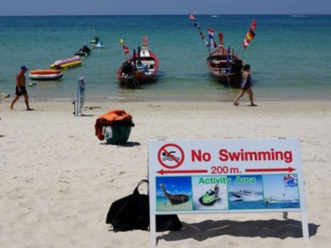 Want to swim? Go somewhere else. The message Phuket's Patong is sending