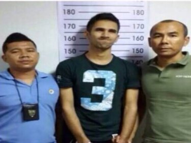 Paris Azeem, 21, is accused of robbing a resort in Patong