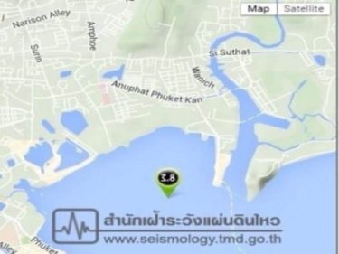UPDATE Earthquake Shakes Phuket: 3.8 Magnitude Event Reported Off East Coast