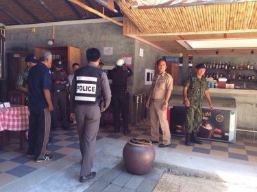 Officials and police raid Laypang beach today