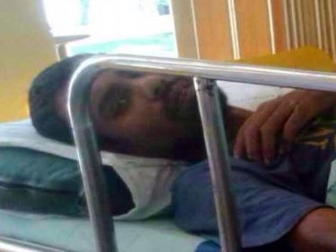 Anuzar, under guard at the local hospital, spent nine months in the camp