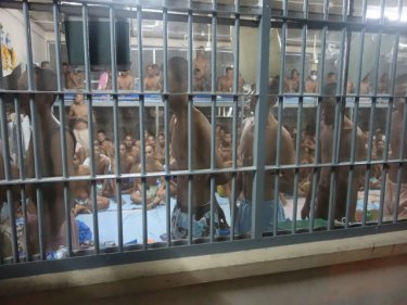 Prisoners compete for space in crowded Phuket Jail dormitories