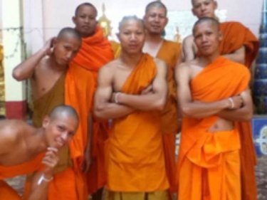 ''Selfie'' taken by monks in Laos on a tourist's missing camera