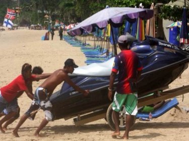 Business is good for Patong jet-ski operators but not for everyone