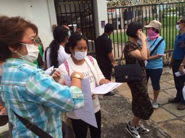 Protesters deliver a 'Halt the Haze' letter to Indonesia in Thailand today