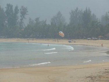 The views are usually clear on Phuket but the haze ruins holiday snaps
