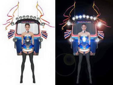 How Miss Thailand will look-look in her tuk-tuk