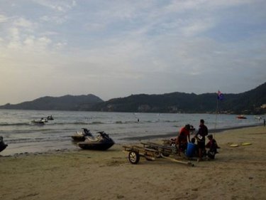 Jet-ski operators now have prime position on Phuket's Patong beach