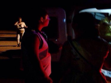Eight Chinese tourists were safe tonight after a speedboat rammed ashore