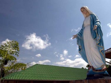 The Virgin Mary settles in at her Phang Nga parish.