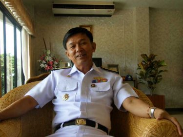Vice Admiral Supot Pruksa, Phuket's top Naval officer.