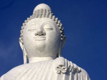 Phuket's Big Buddha, brilliant on days when the sun shines