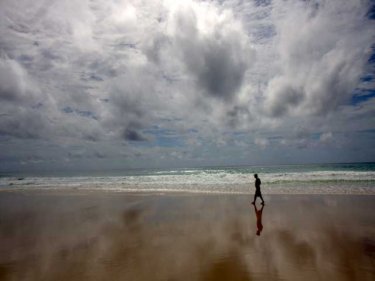 Open spaces, freedom. Alone on Karon beach . . . for now