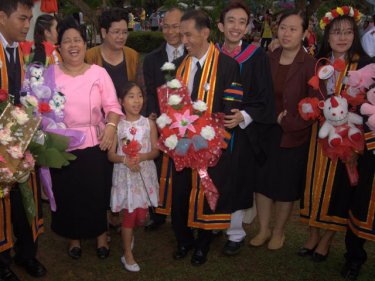 Teachers, family, friends and future students at Rajabhat Phuket