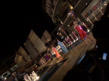 The stunning Patong catwalk . . . but the arena lacks intimacy