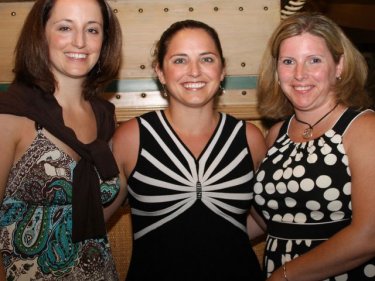Beth Shaw (centre) with Lauren Giordano and Cindy Ryan on Phuket