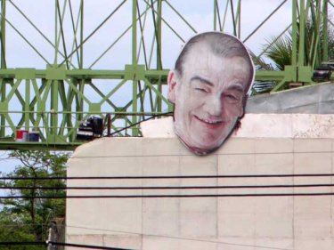 The vanishing chef on a Phuket billboard: now, sadly, Keith Floyd is gone