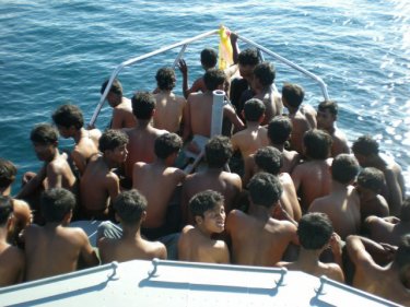 Arrested Rohingya in the care of Marine Police, 2008-2009