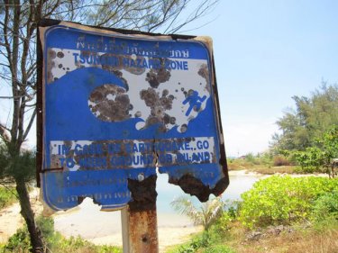 Memories of the Phuket tsunami are fading, and so are the hazard signs