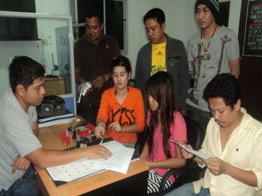 The music stops for deejay Somchai Chaiyathin and two young women