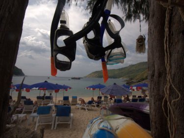 Phuket's Ya Nui beach, popular with Europeans during the high season