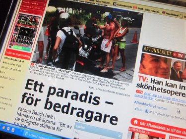 Aftonbladet reports on Patong, ''A Paradise - for Fraudsters''