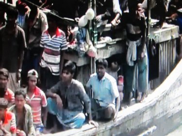 Rohingya on the boat that landed in Satun, south of Phuket