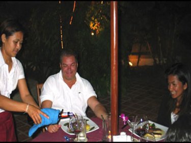 Dining with Dokset: the Kata killer and his victim, June, in 2008