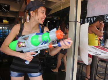 Run for life is followed by fun for love as Patong enjoys Songkran today