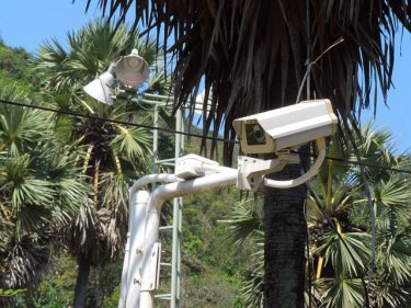 Camera at Katathani: security and safety are the resort's priorities