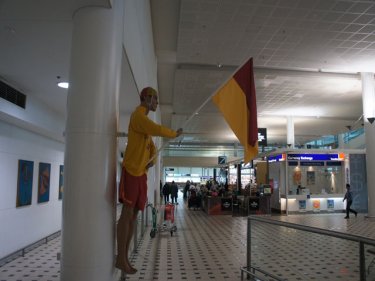 At Brisbane airport authorities make every effort to warn arriving tourists