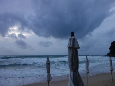 A storm is brewing over Phuket's Surin beach - and Patong and Bang Tao too