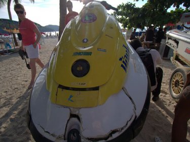 A Patong jet-ski damaged in 2011 that operators wanted 180,000 baht to fix