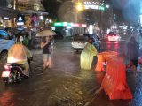 Phuket Dousing Floods Patong and Tesco Intersection,  Stops Football