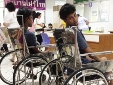Two Rohingya who can no longer walk await treatment on Phuket