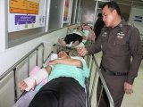 Motorcyclist Crashes Into Phuket Policeman on Point Duty