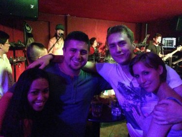 Carter family group enjoys a night out in Thailand
