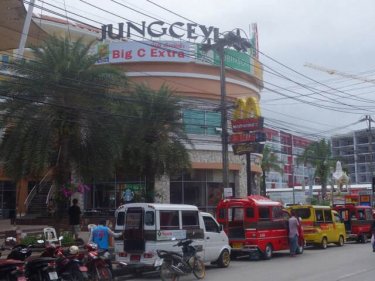 Tuk-tuks outside Patong's Jungceylon, said to be next in line for reform
