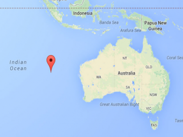 Approximate location of the ''pings'' from map being tweeted today