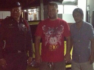 Evgenii Baturin. 27, was spotted and arrested by Phuket police