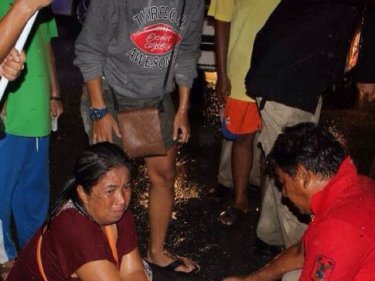 Nearby residents rushed to the scene when they heard the crash in Rawai