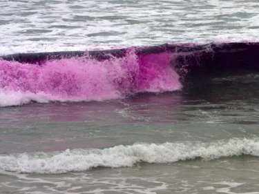 Phuket's purple patch for water safety at Karon beach yesterday