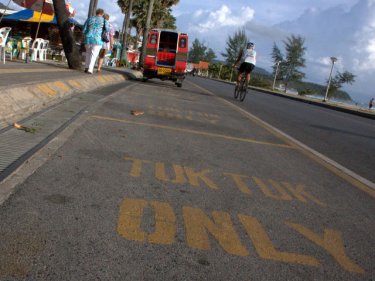 Parking mad: Tuk-Tuk Only space has disappeared on Phuket