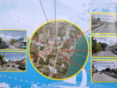 Chalong Circle links five roads and is Phuket's southern traffic hub